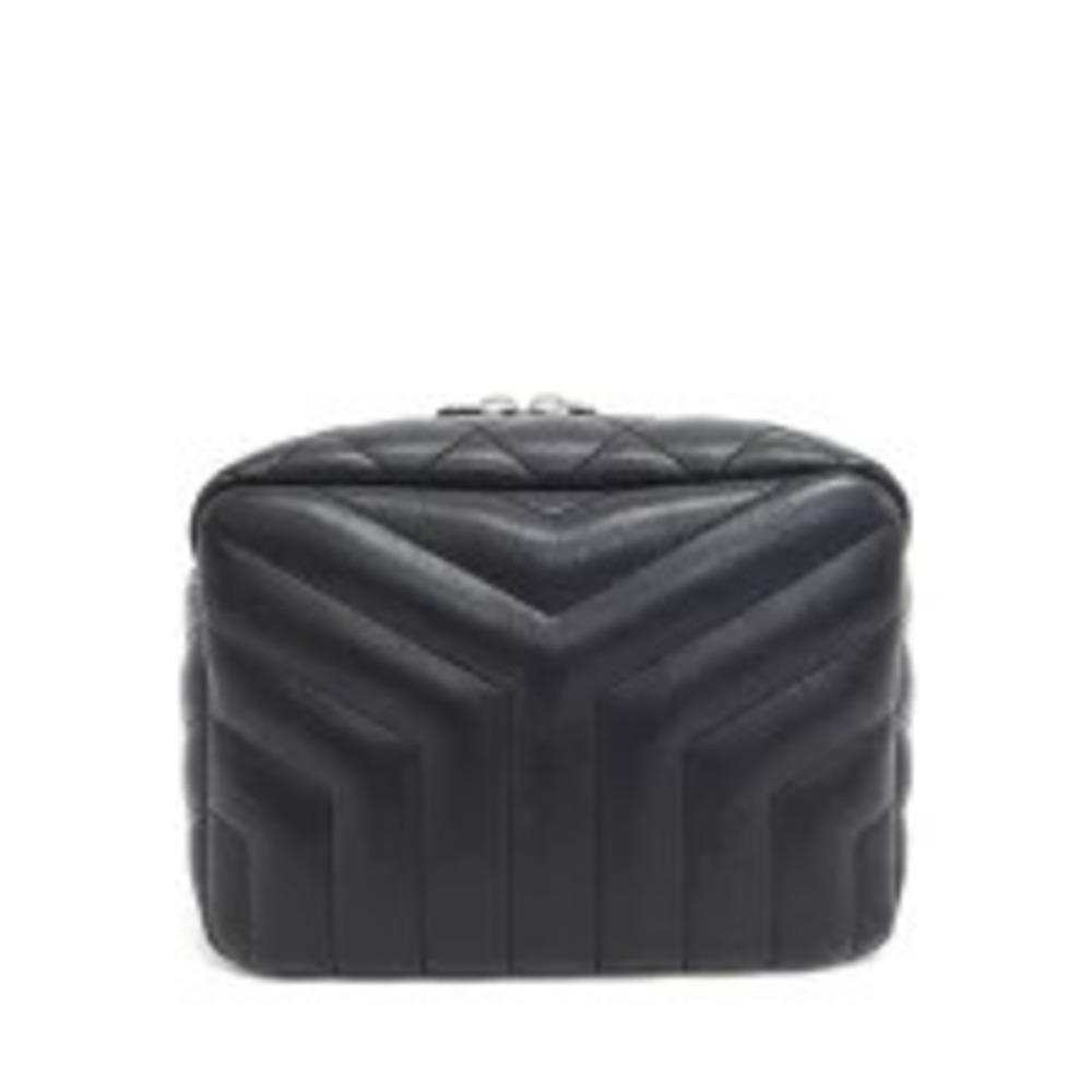 Saint Laurent Shoulder Loulou Black Chain Bag Black